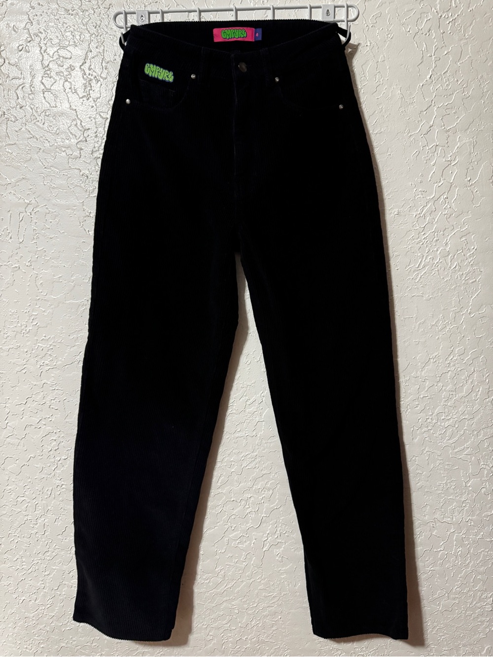 Empyre Black Corduroy Pants Y2K Skate Straight